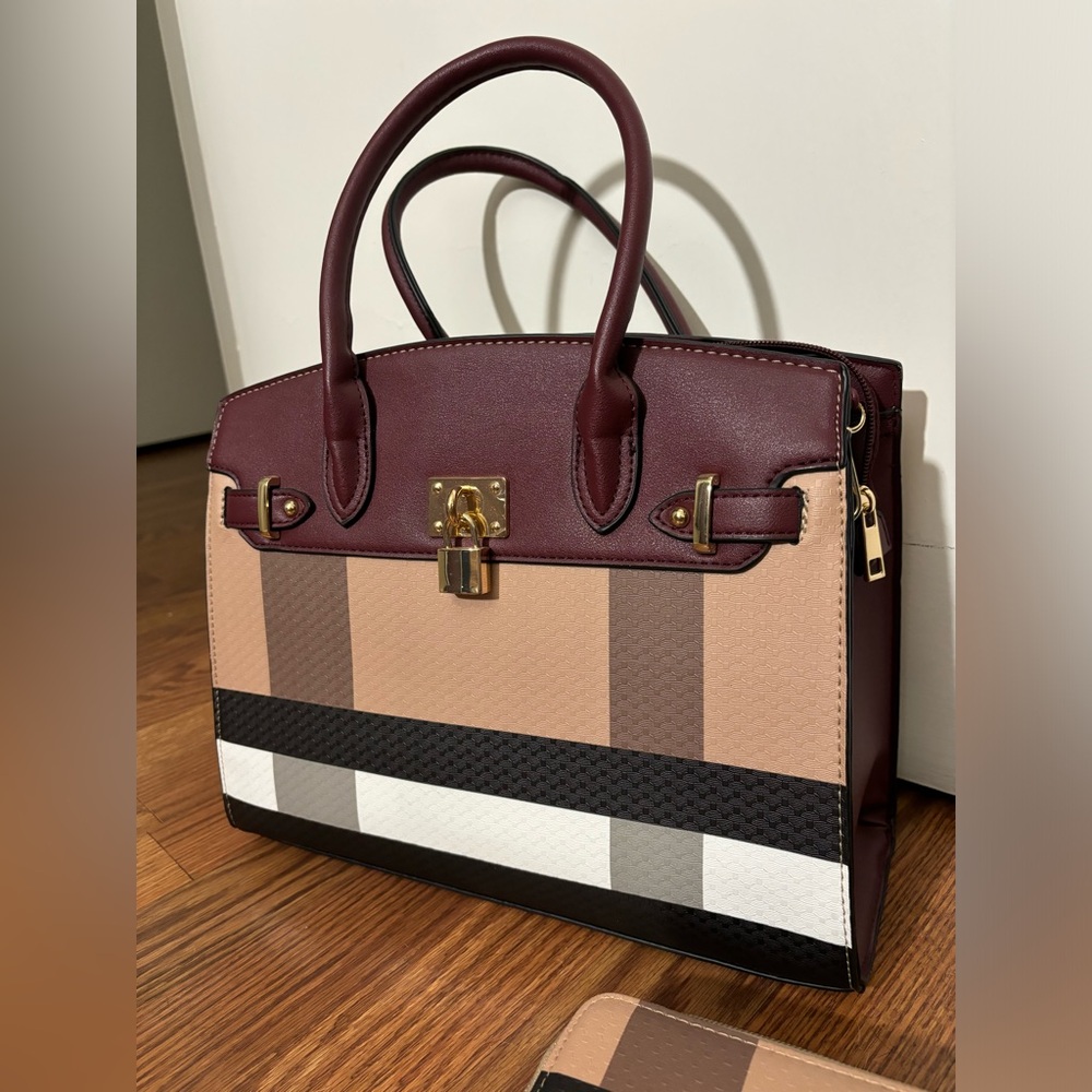 LoveVook Plaid Shoulder Bag